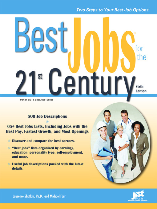 Title details for Best Jobs for the 21st Century by Laurence Shatkin - Available